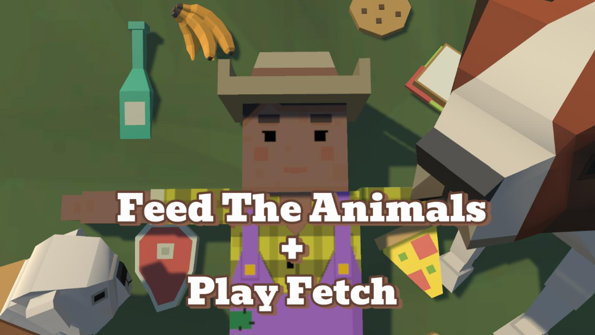 Feed the Animals game + Play Fetch challenge