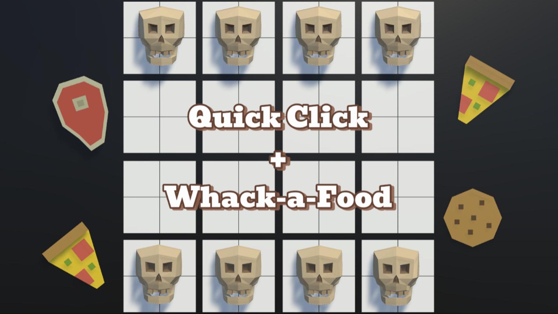 Quick Click game & Whack-a-Food challenge