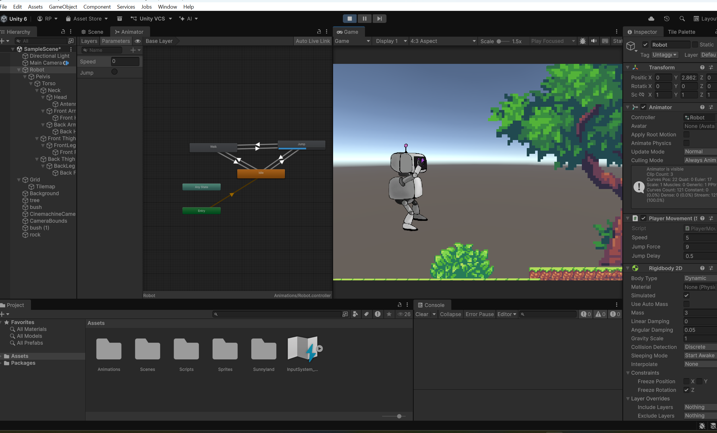 Robot Animation (2D Exam)