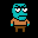 Animated fish man