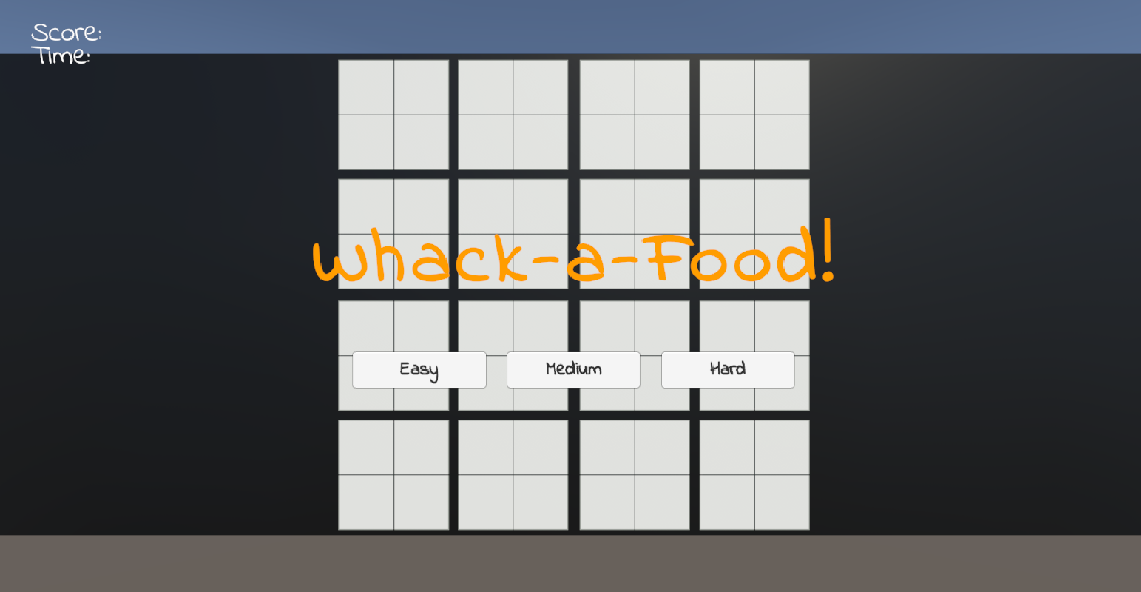 challenge 5 whack food