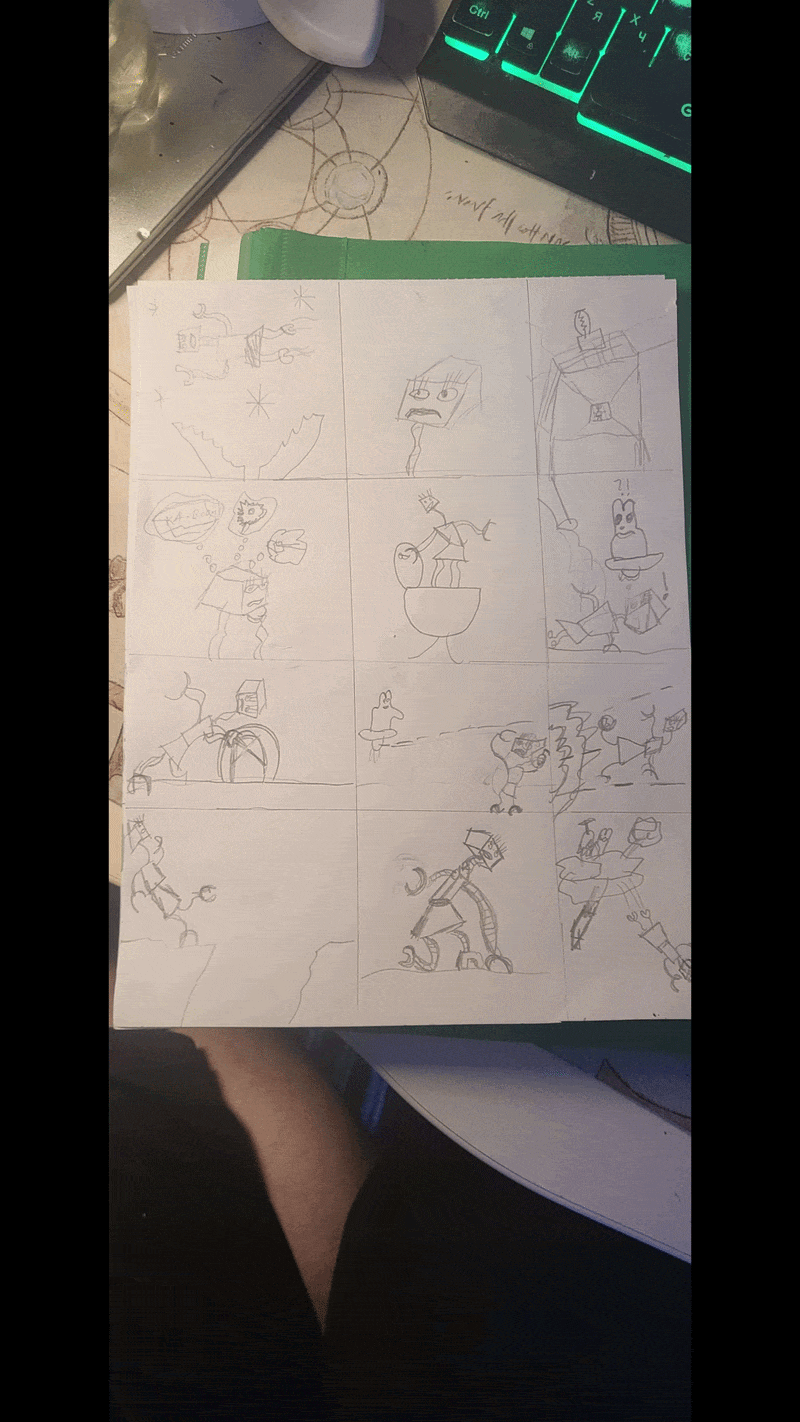 Robot comic gif