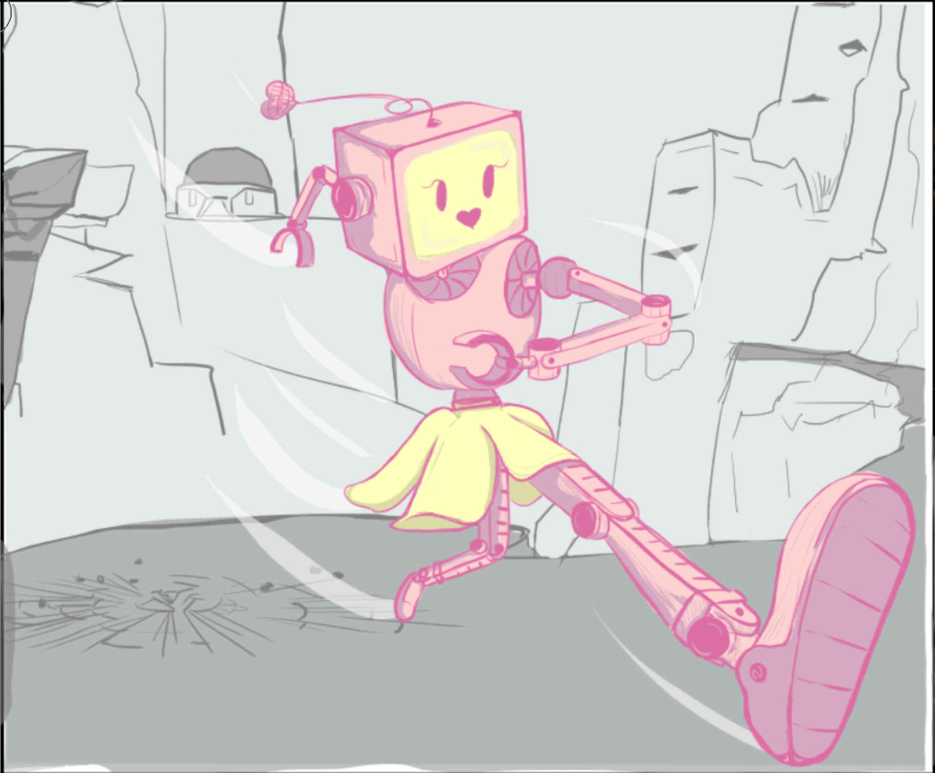 Robot comic - 12 animation principles