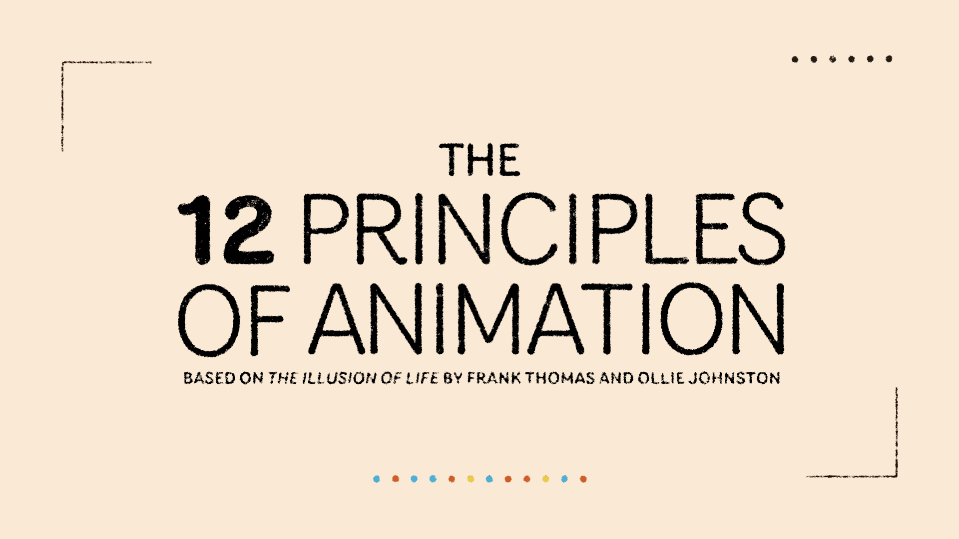 The 12 principles of animation